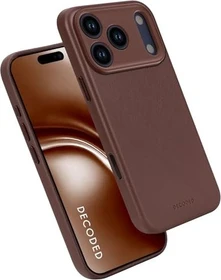 Decoded Leather Back Cover für Apple iPhone 17 Pro chocolate brown