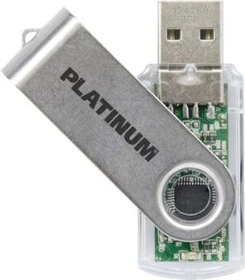 BestMedia Platinum Twister transparent 128GB, USB-A, USB 2.0