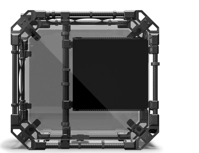 Alphacool Apex Skeleton Carbon, schwarz, Glasfenster