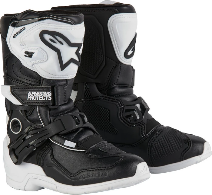 Alpinestars Kids Tech 3S Motorradstiefel schwarz/weiß