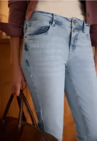 Street One Studio Mid Waist Slim Leg Casual Jeans bleached wash (Damen)