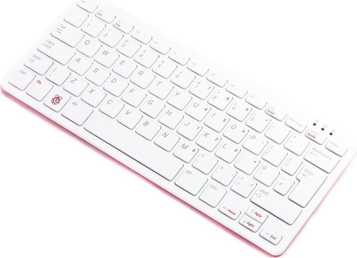 Raspberry Pi keyboard and hub, rot/weiß, USB, FR (RPI-KEYB (FR)-RED/WHFRE)