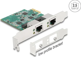 DeLOCK 2x 2.5G LAN-Adapter, RJ-45, PCIe 2.1 x1, RTL8125 (88101)