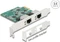 DeLOCK 2x 2.5G LAN-Adapter, RJ-45, PCIe 2.1 x1, RTL8125 Vorschaubild