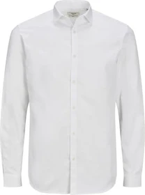 Jack & Jones Slim Fit Hemd langarm weiß (Herren)