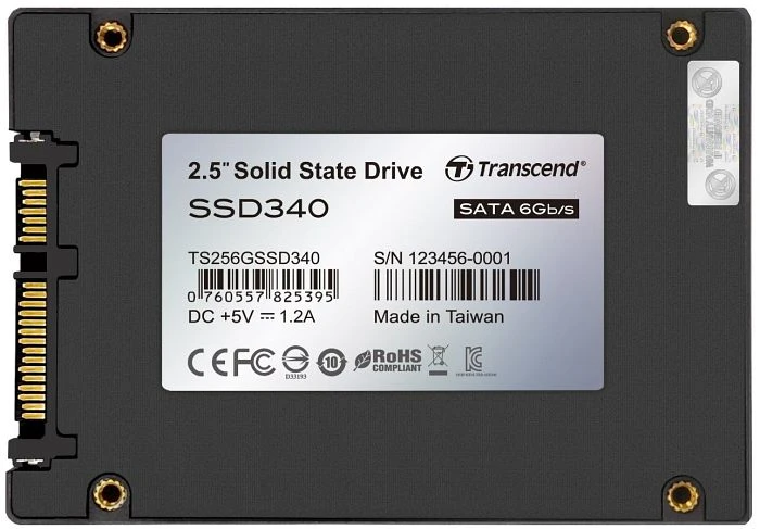 Transcend SSD340 256GB, 2.5" / SATA 6Gb/s