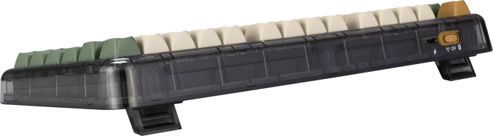 ASUS Jelly75 KD201 Mechanical Wireless Keyboard, Orange Meadow, LEDs weiß, Linear Switch, USB/Bluetooth, DE