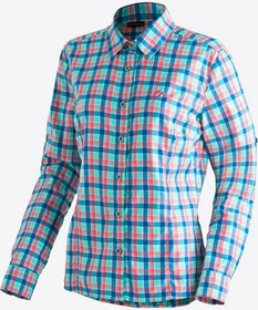 Maier Sports Nanni Hemd langarm blue red check (Damen)