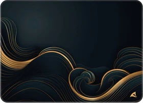 Sharkoon Skiller SGP35 D2, Mouse Mat L, 355x255mm, schwarz/gold