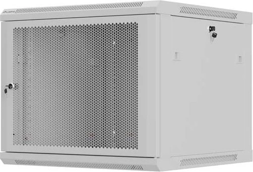 Lanberg WF01 Series 19" Wandschrank 9HE, hängend, Flatpack, Gitternetztür, IP20, RAL 7035, 600mm tief