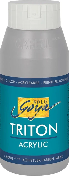 Kreul Solo Goya Triton Acrylic Acrylfarbe, neutralgrau, 750ml