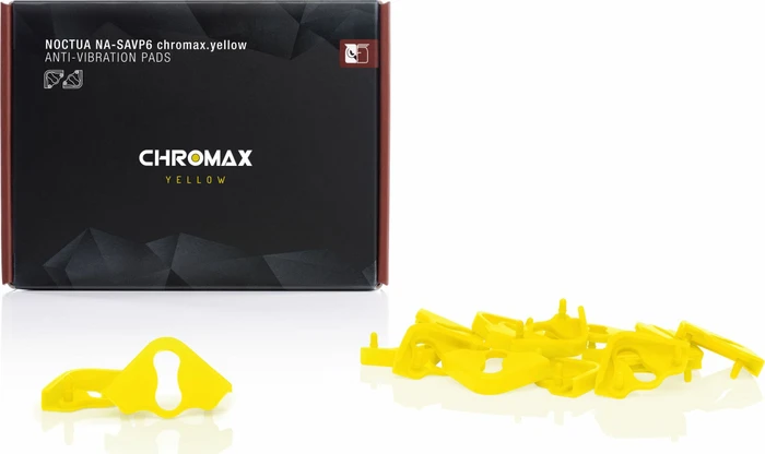 Noctua NA-SAVP6 chromax.yellow Anti-Vibrations-Pads für NF-A20, gelb, 16er-Pack