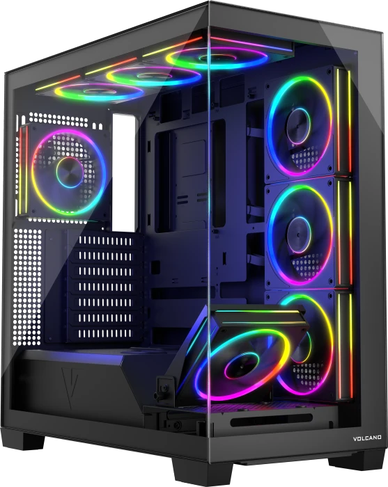 Modecom Volcano Stellar ARGB 8F Black, Glasfenster