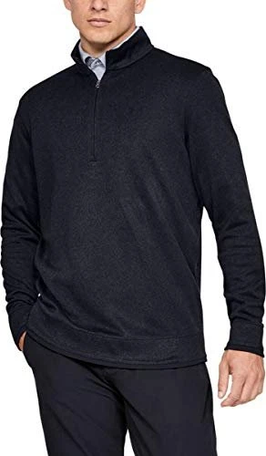 Under Armour SweaterFleece Half Zip Funktionsshirt langarm schwarz (Herren)