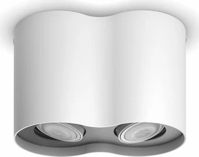 Philips Hue White Ambiance Pillar Spot 2-flammig weiß