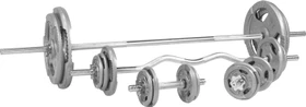 GORILLA SPORTS® Set di Manubri Corti - 20kg / 30kg, Coppia, 30mm, 2 Barre, Dischi di Peso in Ghisa, Rivestiti in Gomma, Antiscivolo - Dumbbell, Pesi per Palestra, Sollevamento, Allenamento della Forza