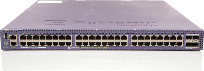 Extreme Networks ExtremeSwitching X460-G2 Rackmount Gigabit Managed Switch, 48x RJ-45, 4x SFP+, 1x Erweiterungsslot, PoE+