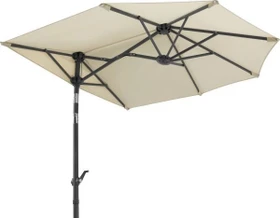 Schneider Salerno Mezzo Sonnenschirm halbrund 150cm natur