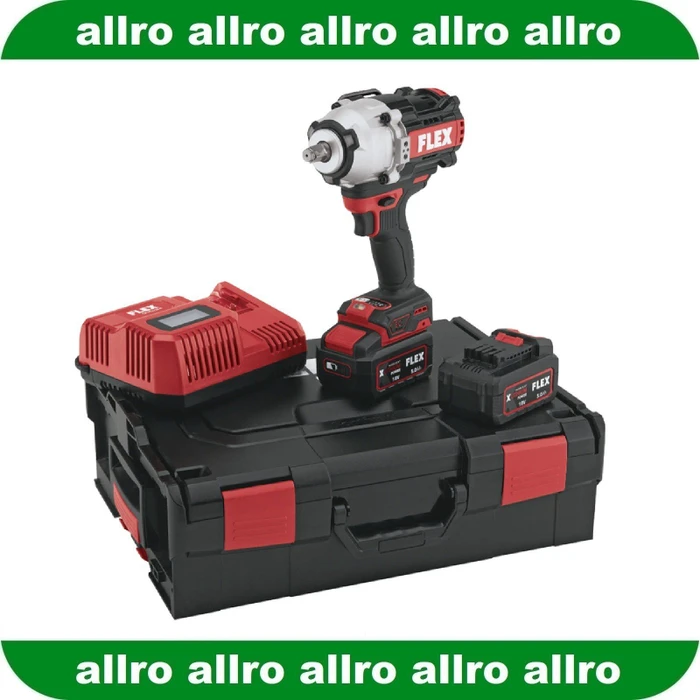 Flex IW 1/2" 1500 18-EC/5.0 Akku-Schlagschrauber inkl. L-Boxx + 2 Akkus 5.0Ah