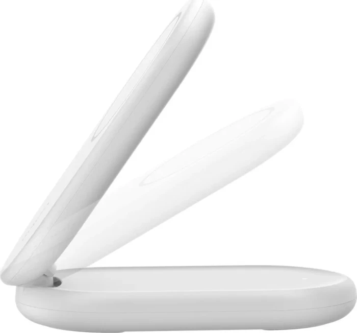 Belkin BoostCharge Magnetische, einklappbare, kabellose Ladestation mit Qi2 (15W) weiß