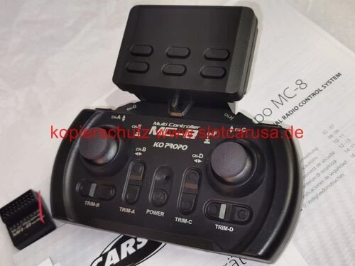 Carson KO 8 Kanal MC-8 MX-F 2.4GHz TR Set Fernsteuerung mit Mikroempfänger