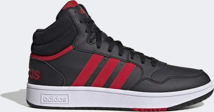 adidas Hoops 3.0 Mid Classic Vintage core black/better scarlet/cloud white
