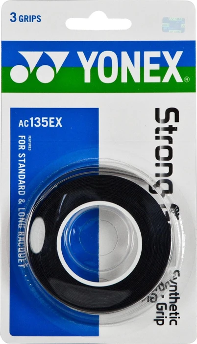 Yonex AC 135EX Strong Griffband schwarz, 3 Stück