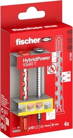 fischer HybridPower 10x90 T K Schrauben/Dübel-Sortiment, 4 Stück