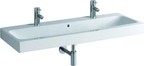Geberit iCon Waschtisch 120cm, Hahnloch links und rechts, weiß/KeraTect