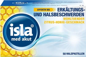 isla med akut Zitrus-Honig Pastillen, 50 Stück