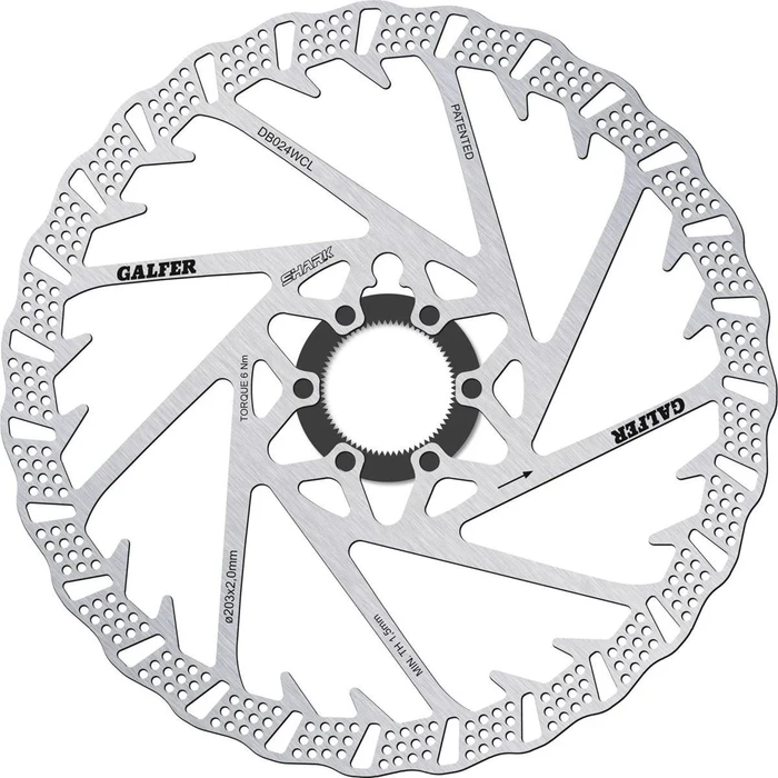 Galfer Fixed Disc Shark Centerlock 2mm Bremsscheibe 203mm