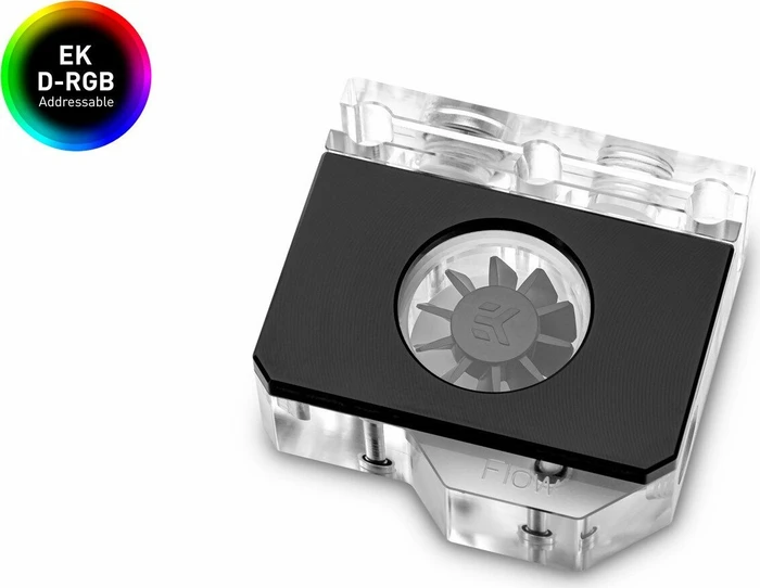 EK Water Blocks Quantum Line EK-Quantum Scalar Flow Indicator Bottom-Top D-RGB, schwarz, Durchflusssensor