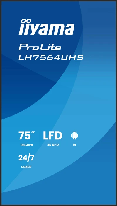 iiyama ProLite LH7564UHS-B1AG, 75"