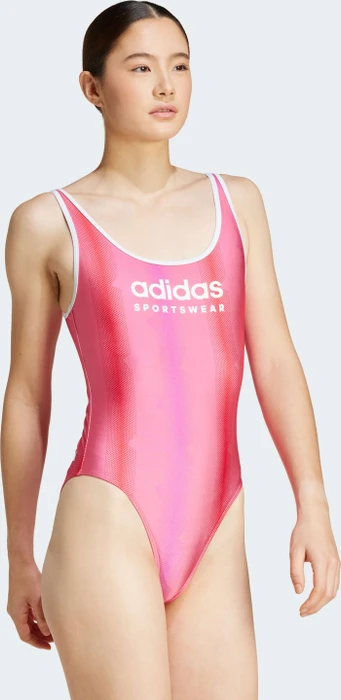 adidas Tiro U-Back Badeanzug pulse magenta/white (Damen)