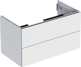 Geberit ONE Unterschrank für Waschtisch, mit zwei Schubladen, 90cm, weiß/lackiert matt