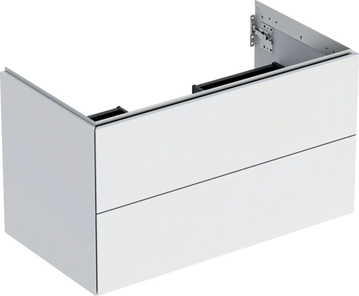 Geberit ONE Unterschrank für Waschtisch, mit zwei Schubladen, 90cm, weiß/lackiert matt