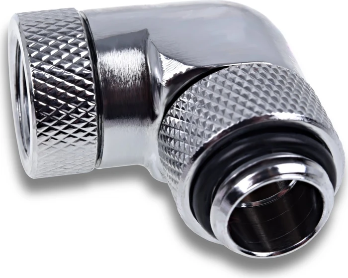 Alphacool Eiszapfen 90° L-Winkeladapter G1/4" AG auf G1/4" IG, verchromt, 4er-Pack
