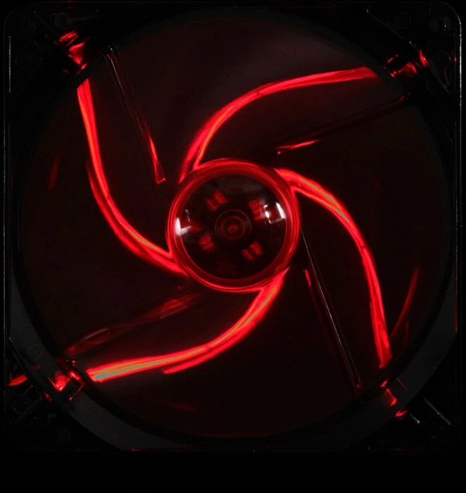 Cooltek Silent Fan 140 LED, rot, 140mm
