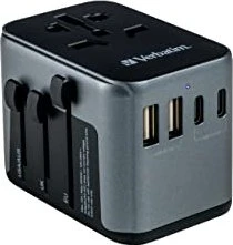Verbatim UTA-03 Universal-Reiseadapter schwarz