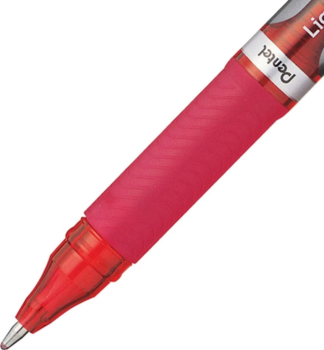 Pentel EnerGel BL110 1.0mm/0.5mm Gelroller rot/silber, 12er-Pack