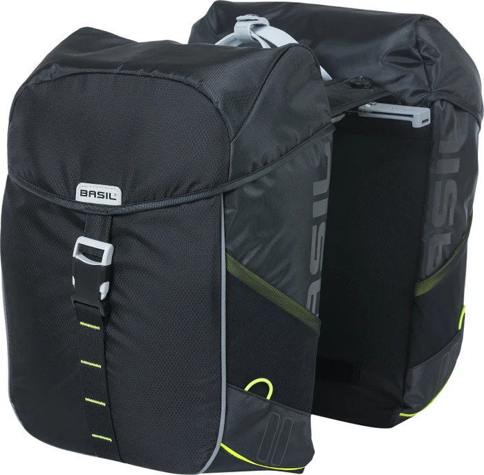 Basil Miles MIK Doppeltasche Gepäcktasche schwarz