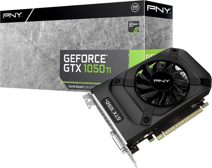 PNY GeForce GTX 1050 Ti, 4GB GDDR5, DVI, HDMI, DP