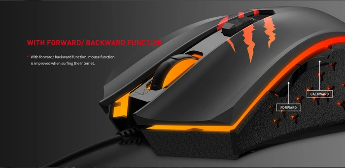 Havit Gamenote MS1027 RGB Gaming Mouse schwarz, USB