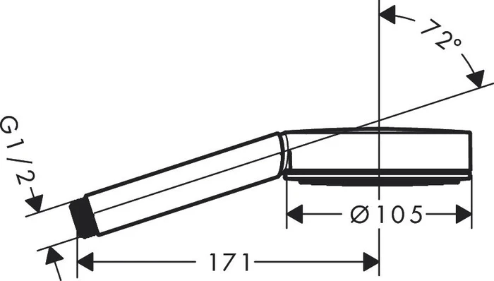 Hansgrohe Pulsify S 105 1jet Handbrause weiß