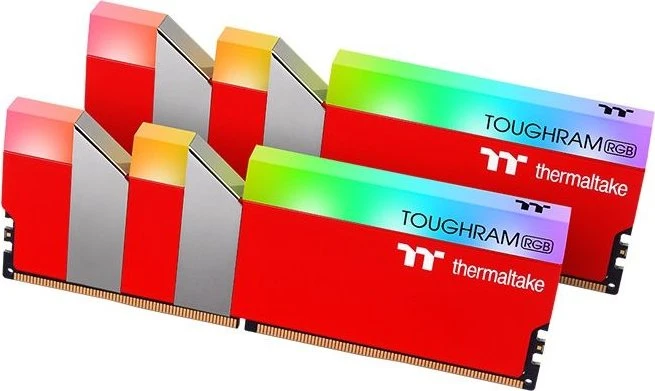 Thermaltake Toughram RGB Memory Racing Red UDIMM 16GB Kit, DDR4-3600, CL18-19-19-39
