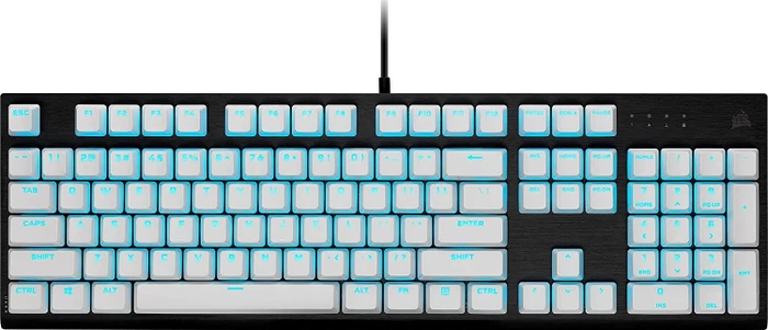 Corsair Pro Keycap Mod Kit, Kunststoff (PBT) Double-Shot, weiß, 105 Tasten, ISO-DE