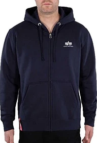 Alpha Industries Basic Zip SL Hoodie rep. blue (Herren)