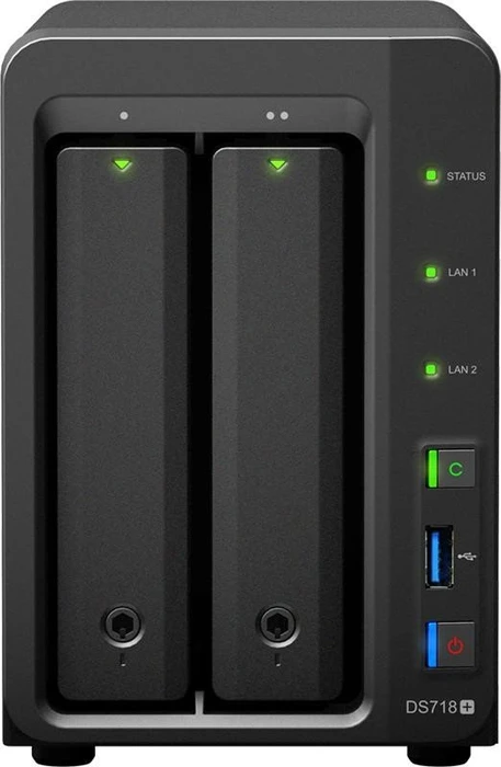 Synology DiskStation DS718+ 14TB, 6GB RAM, 2x RJ-45 1000Base-T, 3x USB-A 3.0