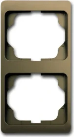 Busch-Jaeger Alpha exclusive Abdeckrahmen 2-fach Rahmen senkrecht, bronze