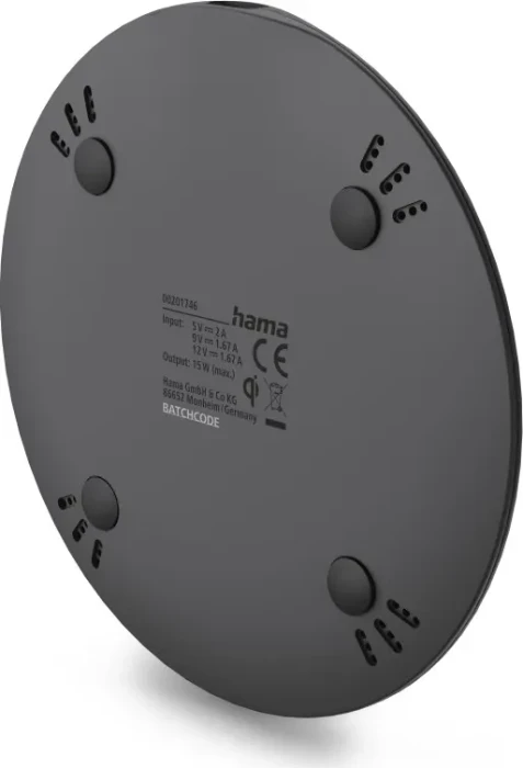 Hama Kabelloses Smartphone-Ladepad 15W schwarz